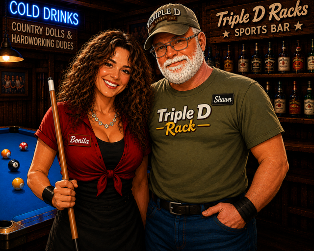 Cold drinks at Triple D Racks
